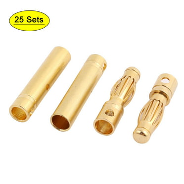 Details about   2Pcs 2mm Male Gold Plated Banana Plug To 4mm Female Jack Connector.US